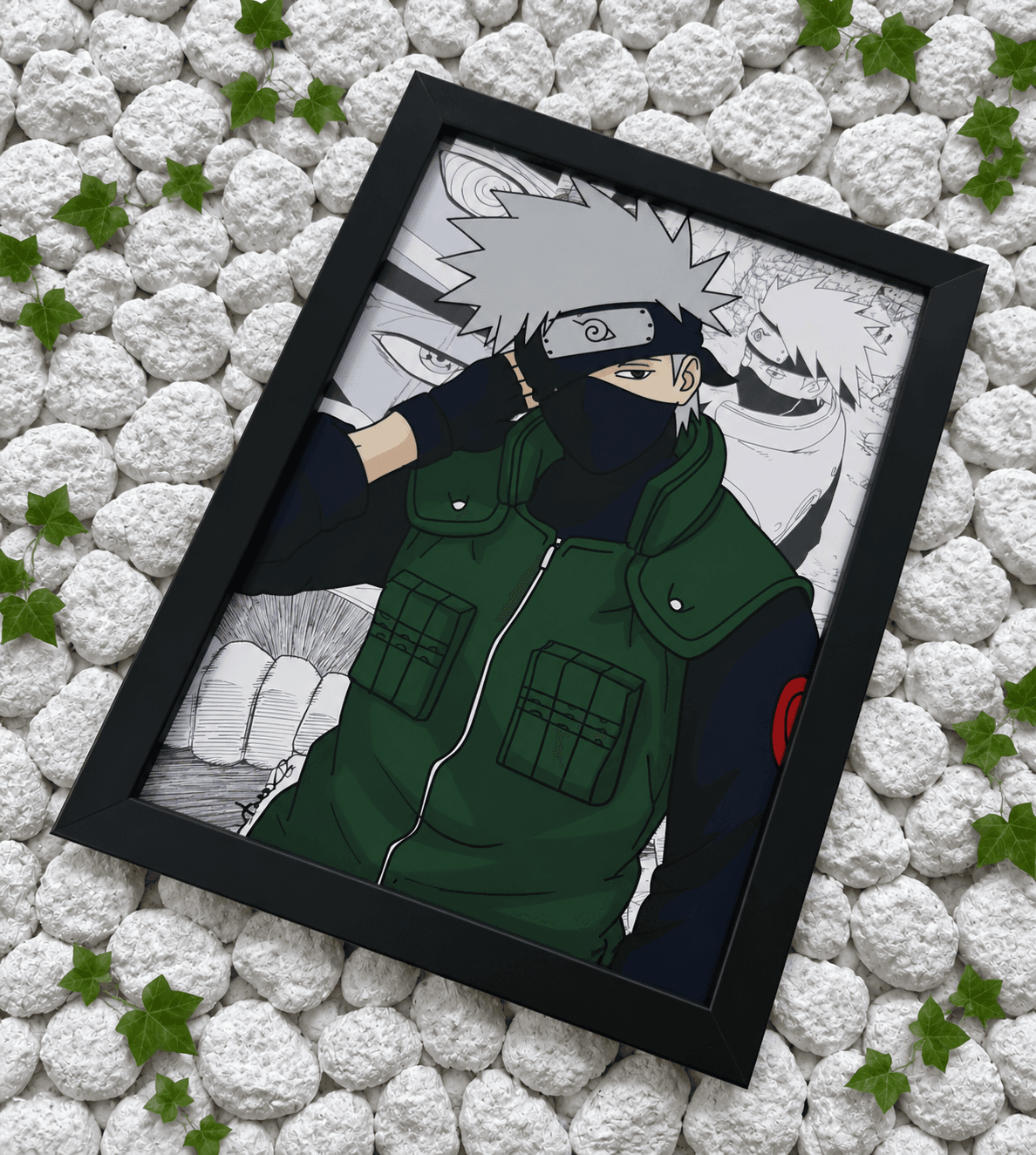 Kakashi Hatake acrylfestmény